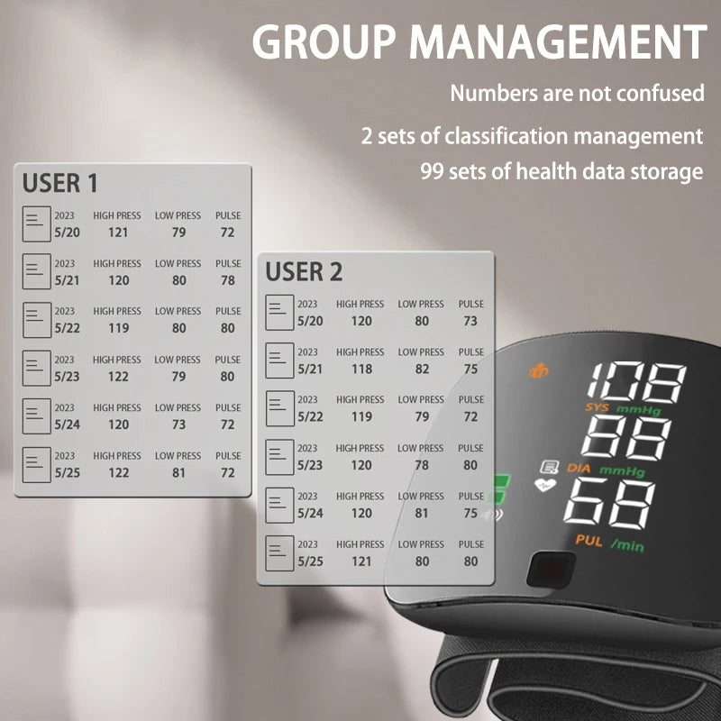 The Recharable VitalPulse Blood Pressure Monitor
