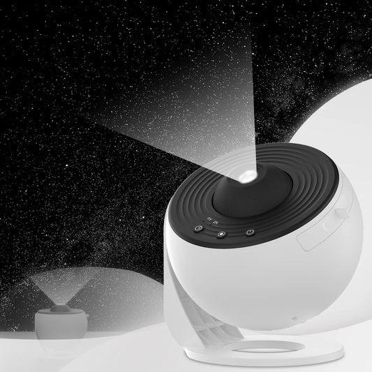 LED Star Projector Planetarium Galaxy Projector for Bedroom USB Powered Starry Sky Night Light with Replaceable 12 Galaxy Discs