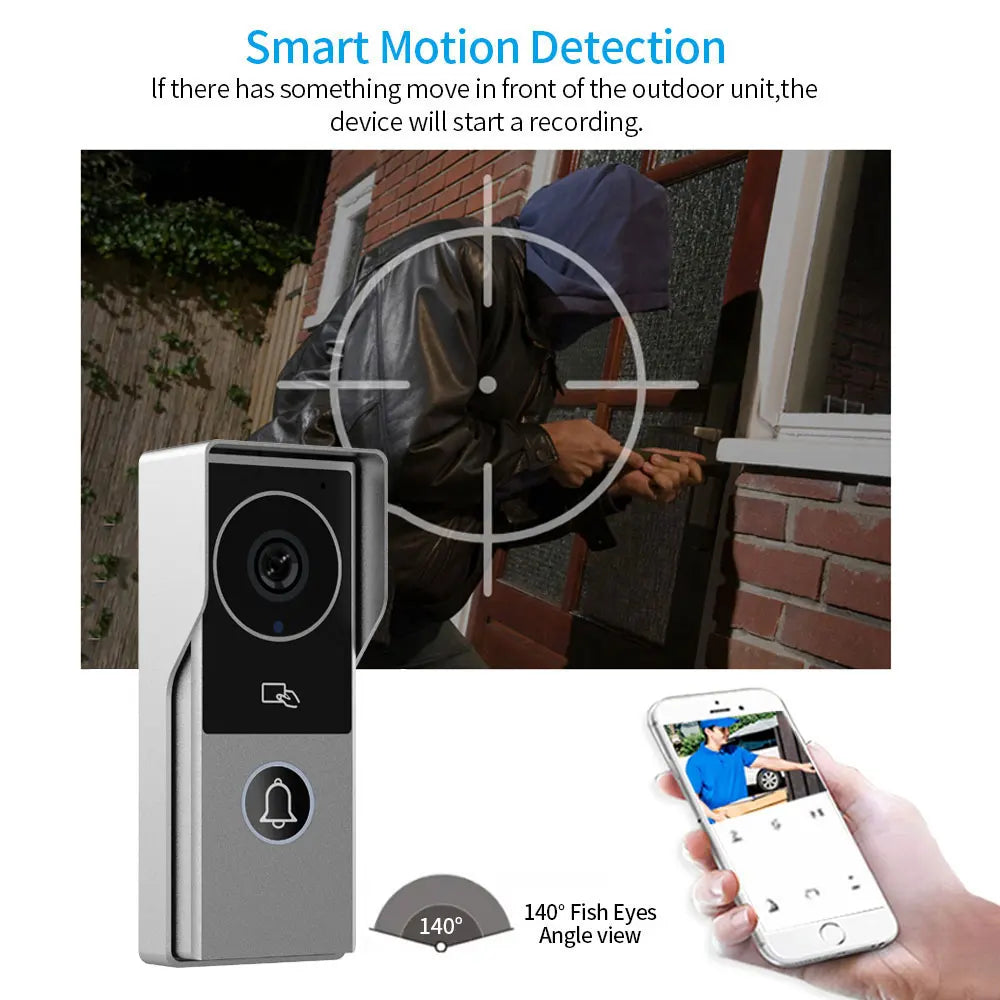 TUYA Wifi Video Doorbell 1080P 7 Inch/10 Inch Touch Screen Smart APP Home Visual Intercom Kits for RFID Access Control System